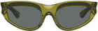 Burberry Green Classic Oval Sunglasses