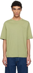 Maison Kitsuné Green Embossed Profile Fox Oversize T-shirt