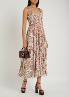 Needle & Thread Leopard-print Chiffon Midi Dress