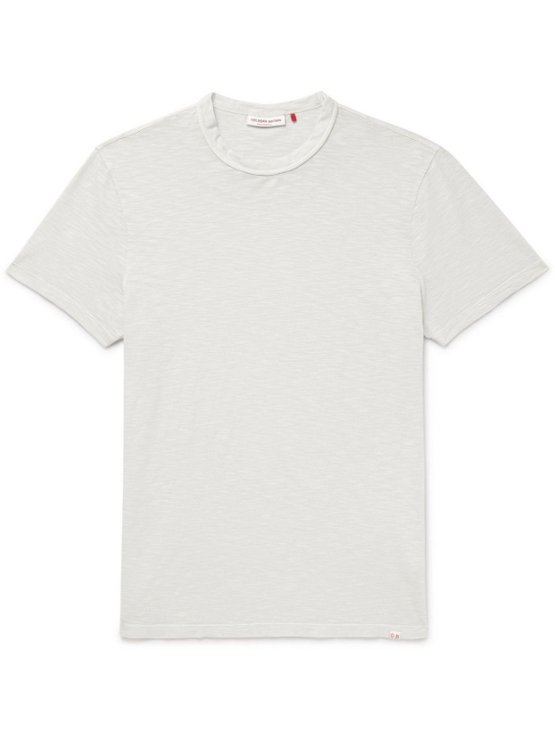 Photo: ORLEBAR BROWN - Sammy Slim-Fit Garment-Dyed Cotton-Jersey T-Shirt - Gray