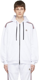 Moncler White Cotton Hoodie