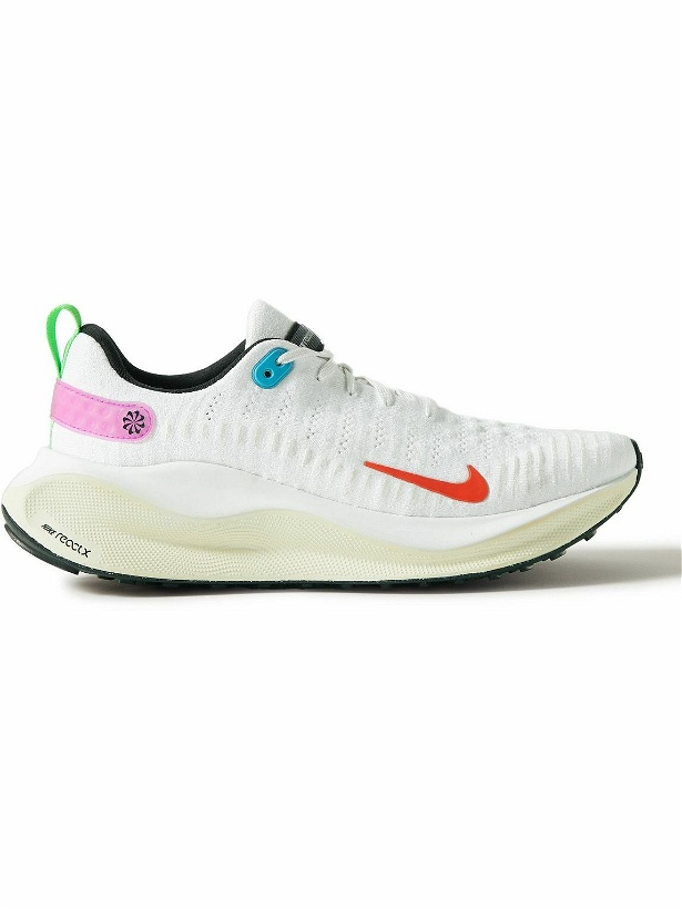 Photo: Nike Running - InfinityRN 4 SE Rubber-Trimmed Flyknit Sneakers - White