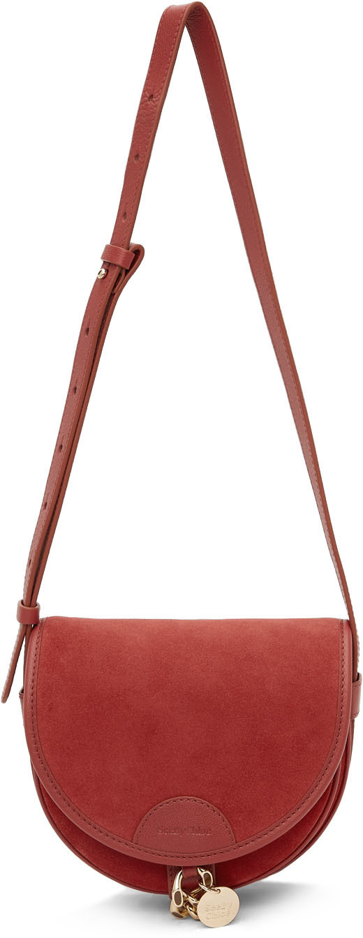 See by Chloé Red Small Mara Saddle Bag