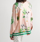 Casablanca - Printed Silk-Twill Shirt - Pink