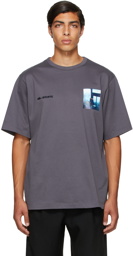 Juun.J Grey Graphic Short Sleeve T-Shirt