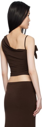 Sandy Liang Brown Dory Top