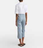 Max Mara Facella printed cotton wide-leg jeans