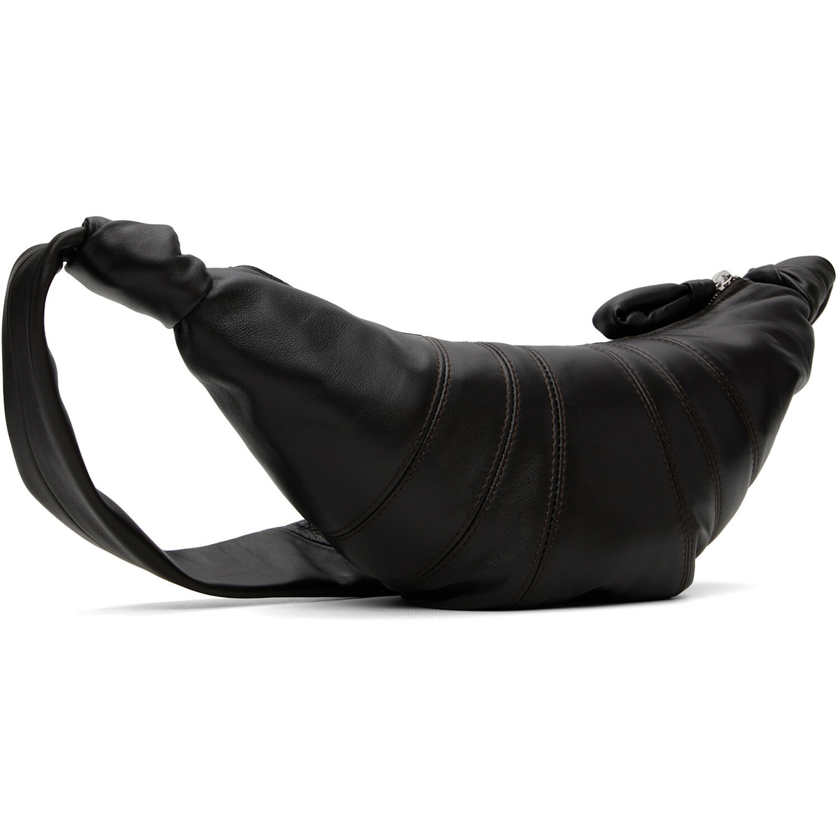 LEMAIRE Brown Small Croissant Leather Bag