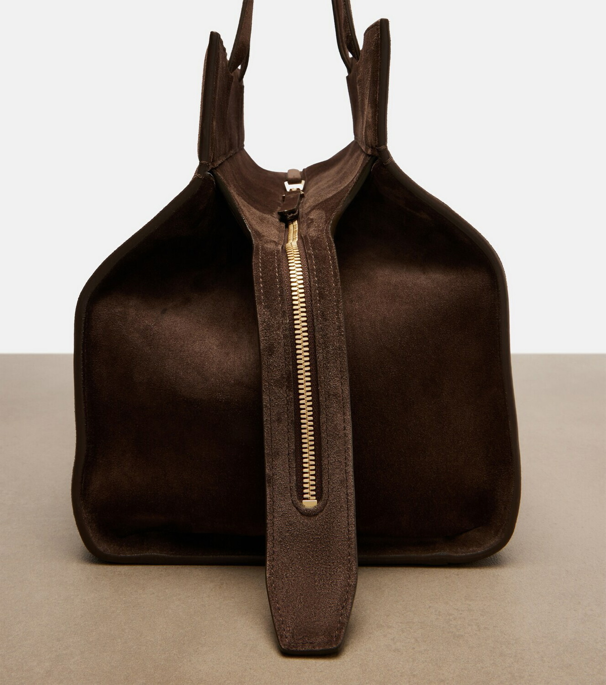 Khaite Crosby suede tote bag