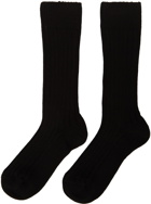 Jil Sander Black Cotton Socks