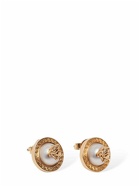 VERSACE - Medusa Imitation Pearl Stud Earrings