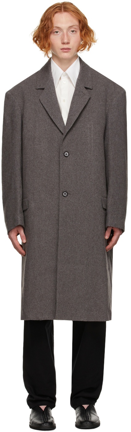 Lemaire Grey Wool Suit Coat Lemaire
