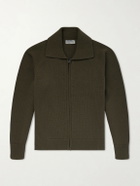 Margaret Howell - Merino Wool Zip-Up Cardigan - Green