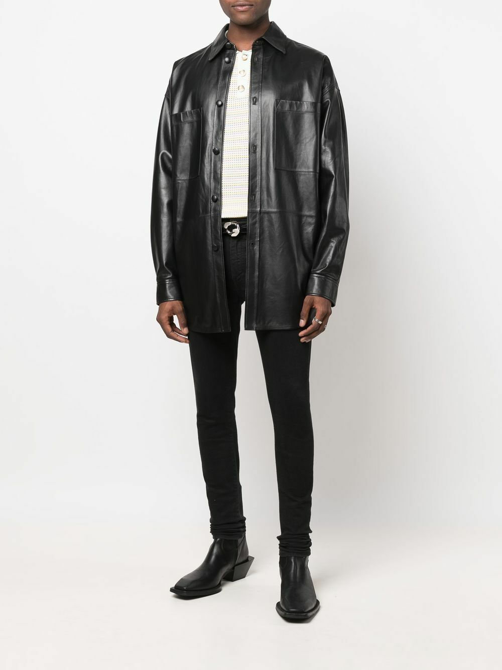 FAITH CONNEXION - Leather Shirt