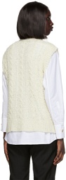 Our Legacy White Semi-Sheer Vest