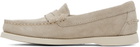 Sebago Taupe Dan Boat Flesh Out Loafers