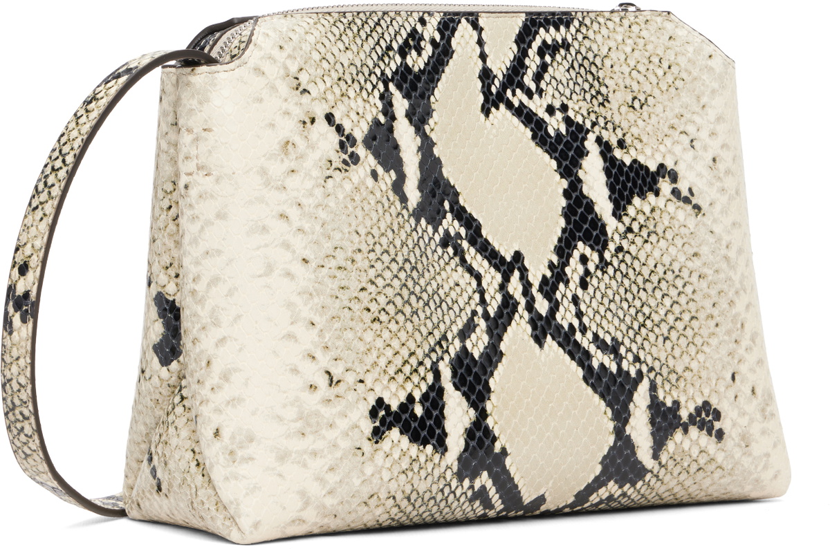 KHAITE Off-White & Black Lina Crossbody Bag