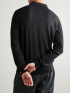 Hartford - Merino Wool Polo Shirt - Black