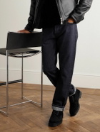 Mr P. - Commander Shearling-Lined Suede Lace-Up Boots - Black