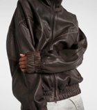 Acne Studios Letty leather bomber jacket