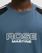Martine Rose OVERSIZED PANELLED TEE Blue Mens Shortsleefe