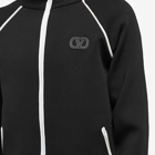 Valentino Men's V Logo Track Jacket in Black/Ivory