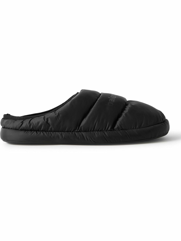 Photo: Balenciaga - Alaska Logo-Print Quilted Nylon Slippers - Black