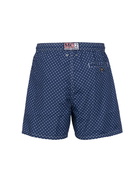 MC2 Saint Barth Man Lightweight Fabric Swim-shorts Lighting Micro Fantasy With Polka Dots Print