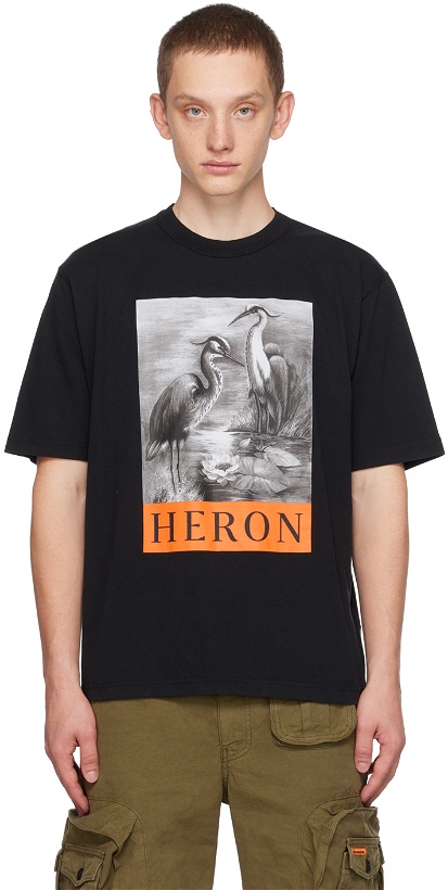 Photo: Heron Preston Black 'Heron' T-Shirt