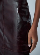 Sportmax Leather Midi Skirt