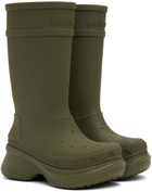 Balenciaga Green Crocs Edition Rubber Boots