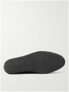 Loro Piana - Logo-Embroidered Cashmere-Blend Slippers - Gray