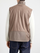 SEASE - Explorer Reversible Padded Cashmere and Wool Gilet - Brown