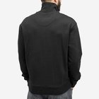 Maison Kitsuné Men's Fox Head Patch Half Zip Sweat in Black