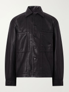 LEMAIRE - Coated Cotton-Twill Overshirt - Black