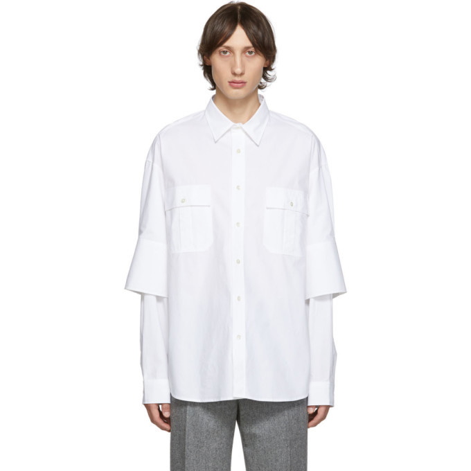 Photo: JW Anderson White Double Cuffs Shirt