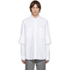 JW Anderson White Double Cuffs Shirt