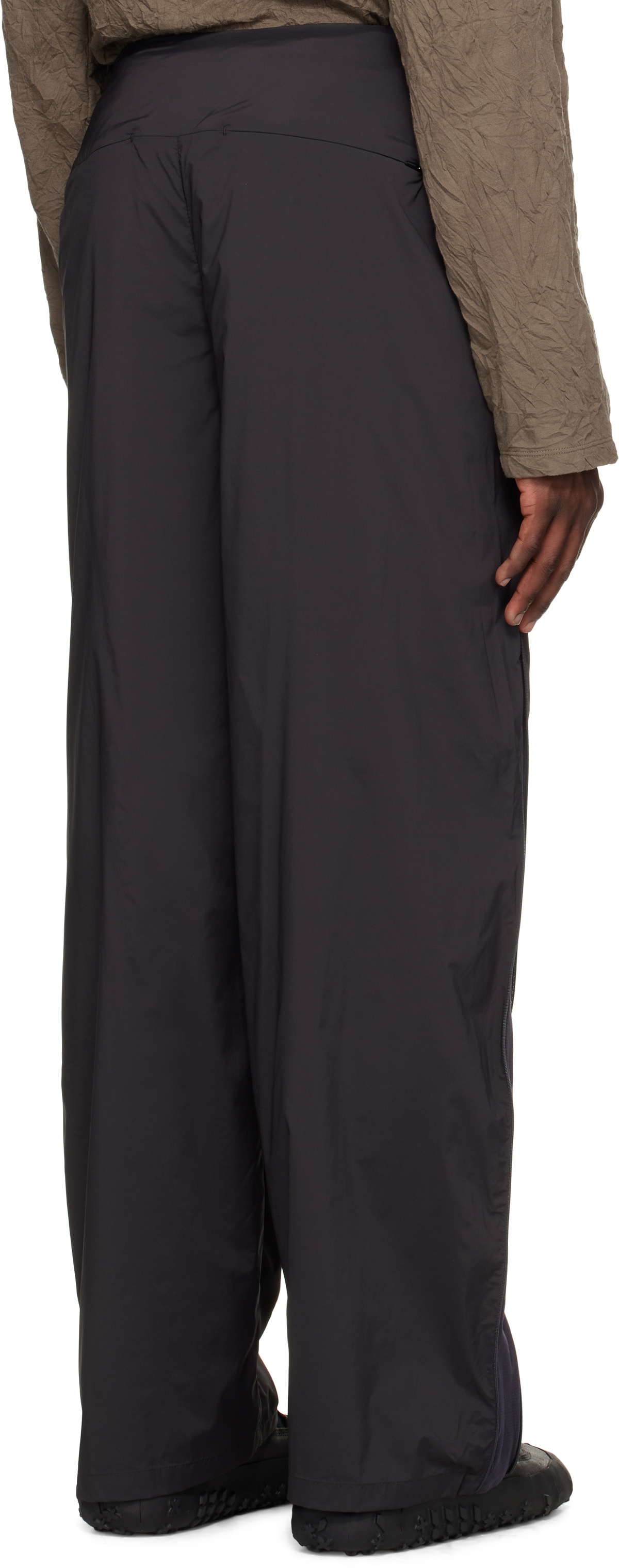 AMOMENTO Gray Side Vent Trousers
