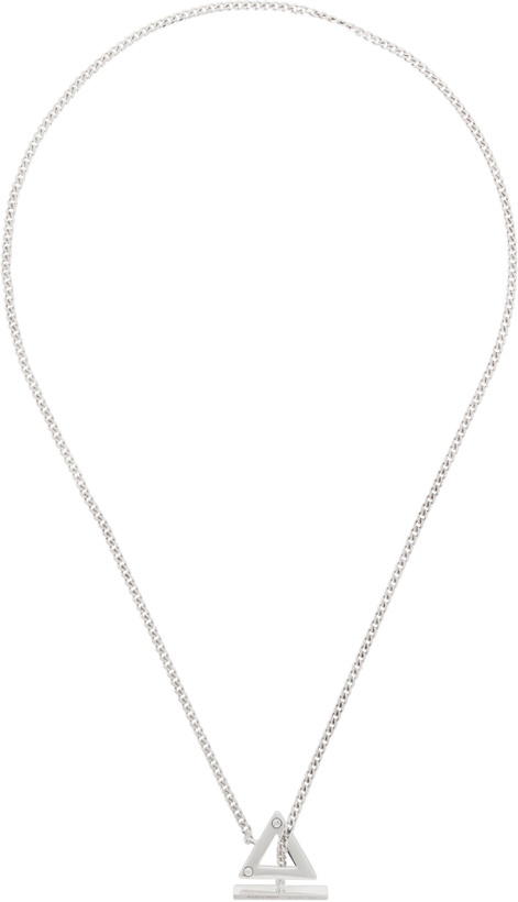 Photo: Bottega Veneta Silver Rivet Necklace