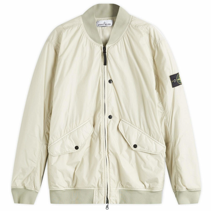 Photo: Stone Island Men's Crinkle Reps Hooded Primaloft-TC Jacket in Plaster