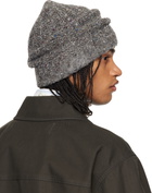Maison Margiela Gray Rib-Knit Beanie