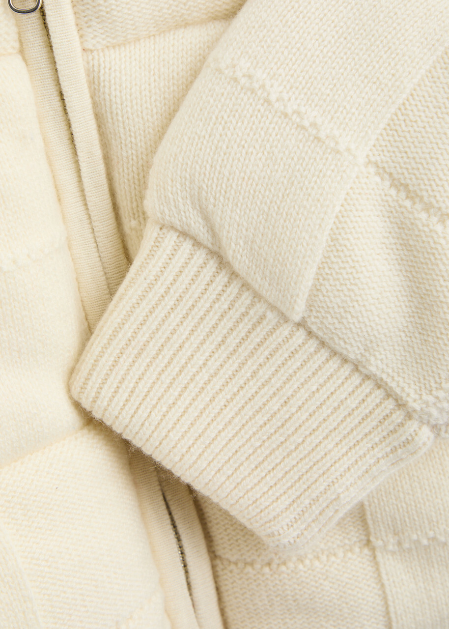Guest In Residence Reversible Quilted Wool-blend Jacket Cream