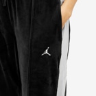 Air Jordan Men's Velour Pant in Black/Cement Grey/Sail