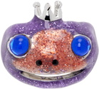 Collina Strada Purple Frog Prince Ring