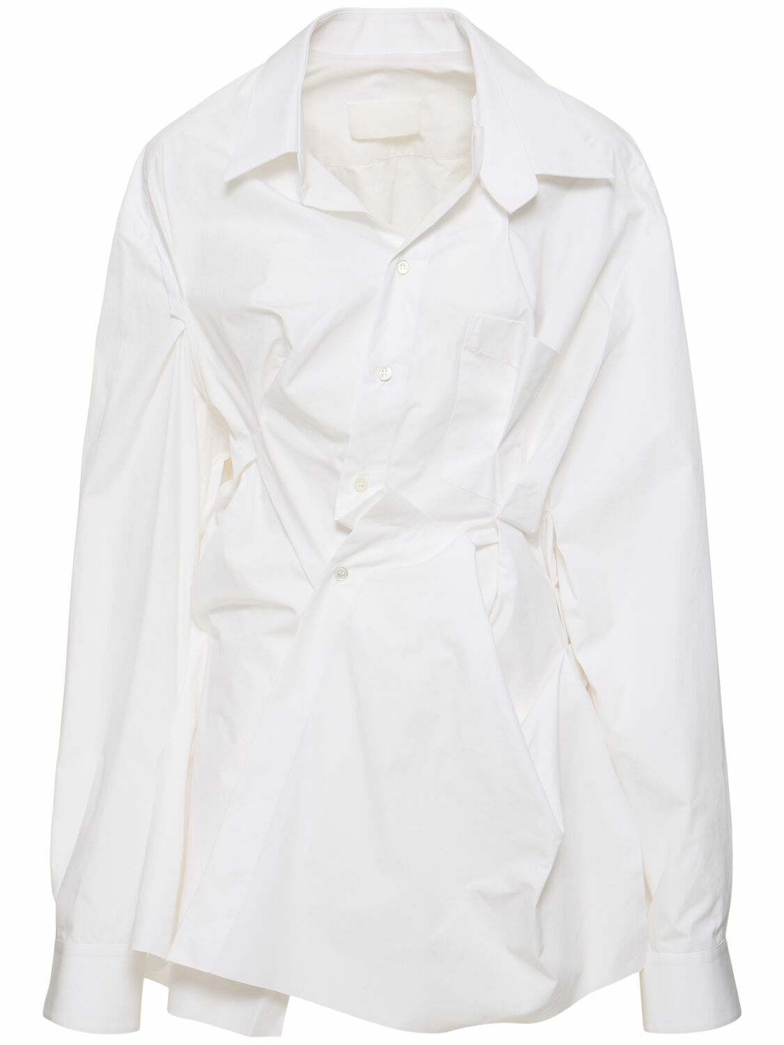 MAISON MARGIELA Crinkled Cotton Poplin Shirt Maison Margiela