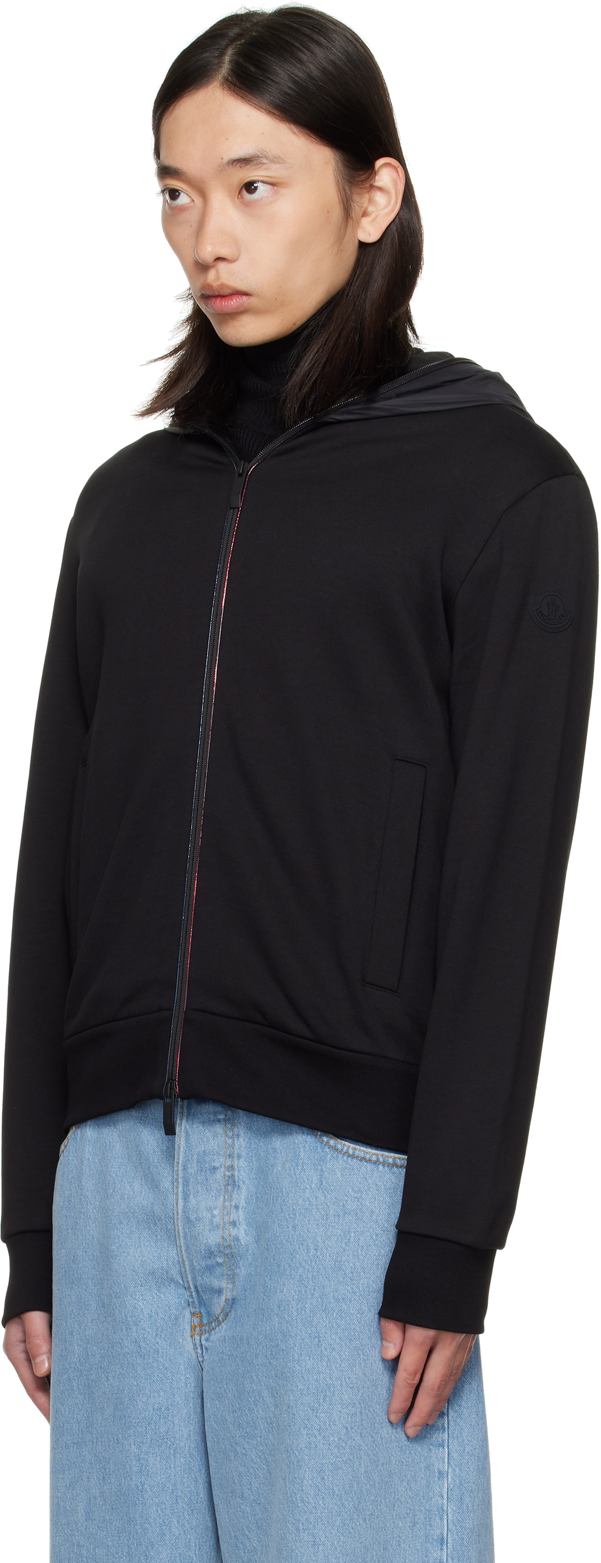 Moncler Black Zip Up Cardigan Jacket