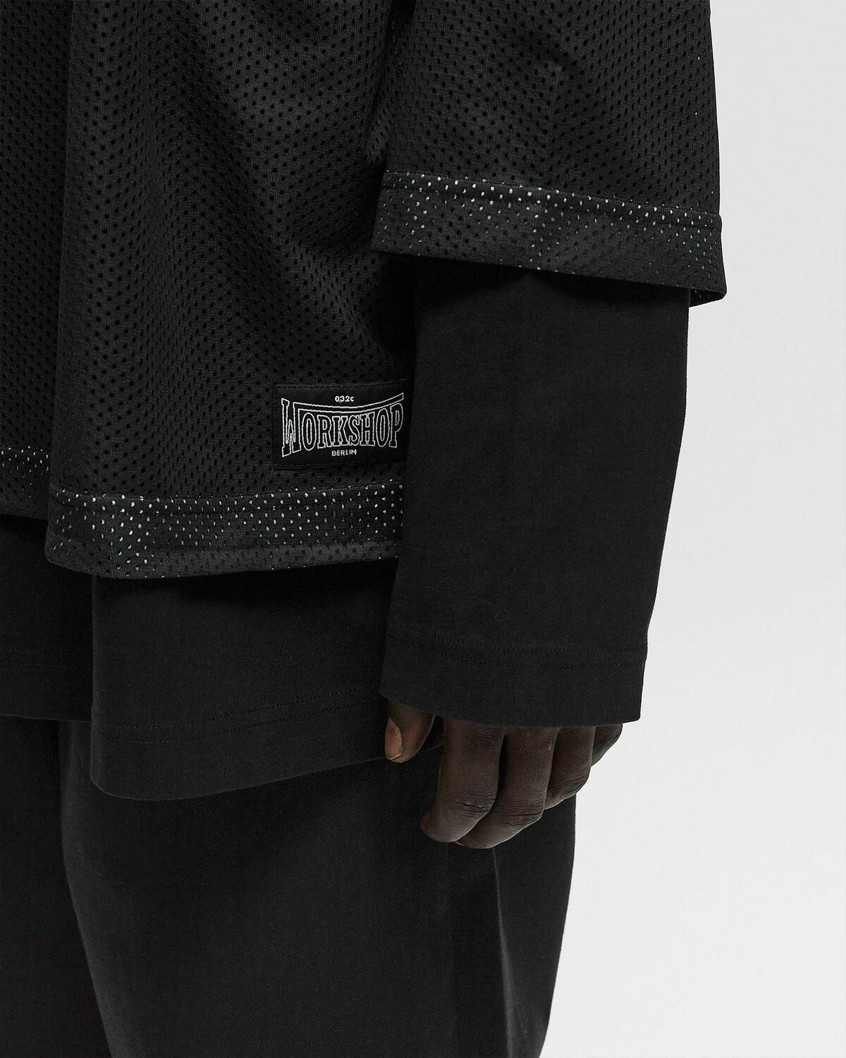 032c Game Layered Mesh Longsleeve Black Longsleeves 032c