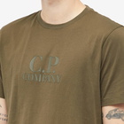 C.P. Company Men's Embossed Logo T-Shirt in Ivy Green