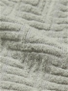 Fear of God - Oversized Jacquard-Knit Virgin Wool-Blend Rollneck Sweater - Gray