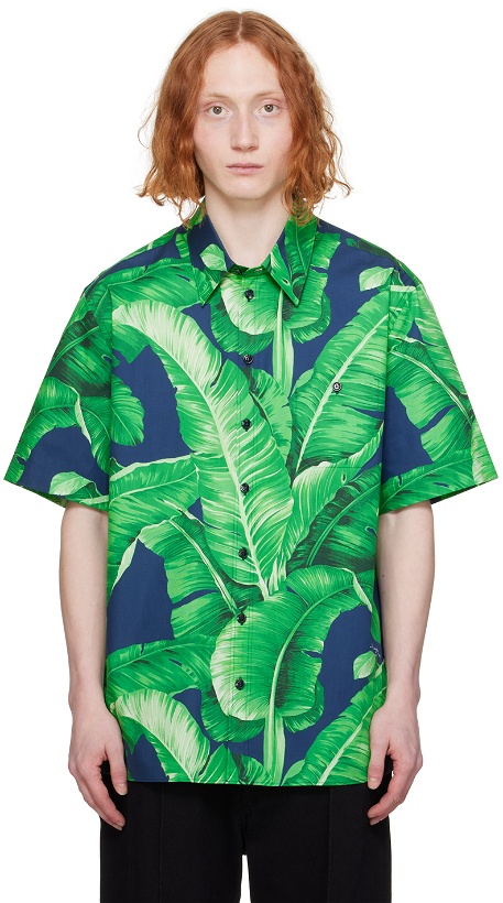 Photo: Dolce&Gabbana Green & Navy Printed Shirt